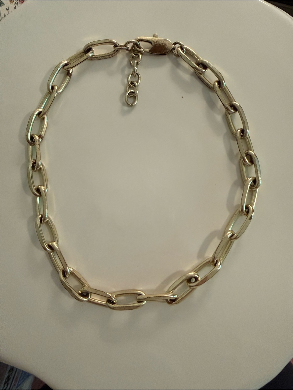 Chunky Gold Tone Link Chain Necklace
